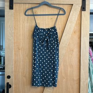 Motel Rocks Blue and White Polka Dot Dress